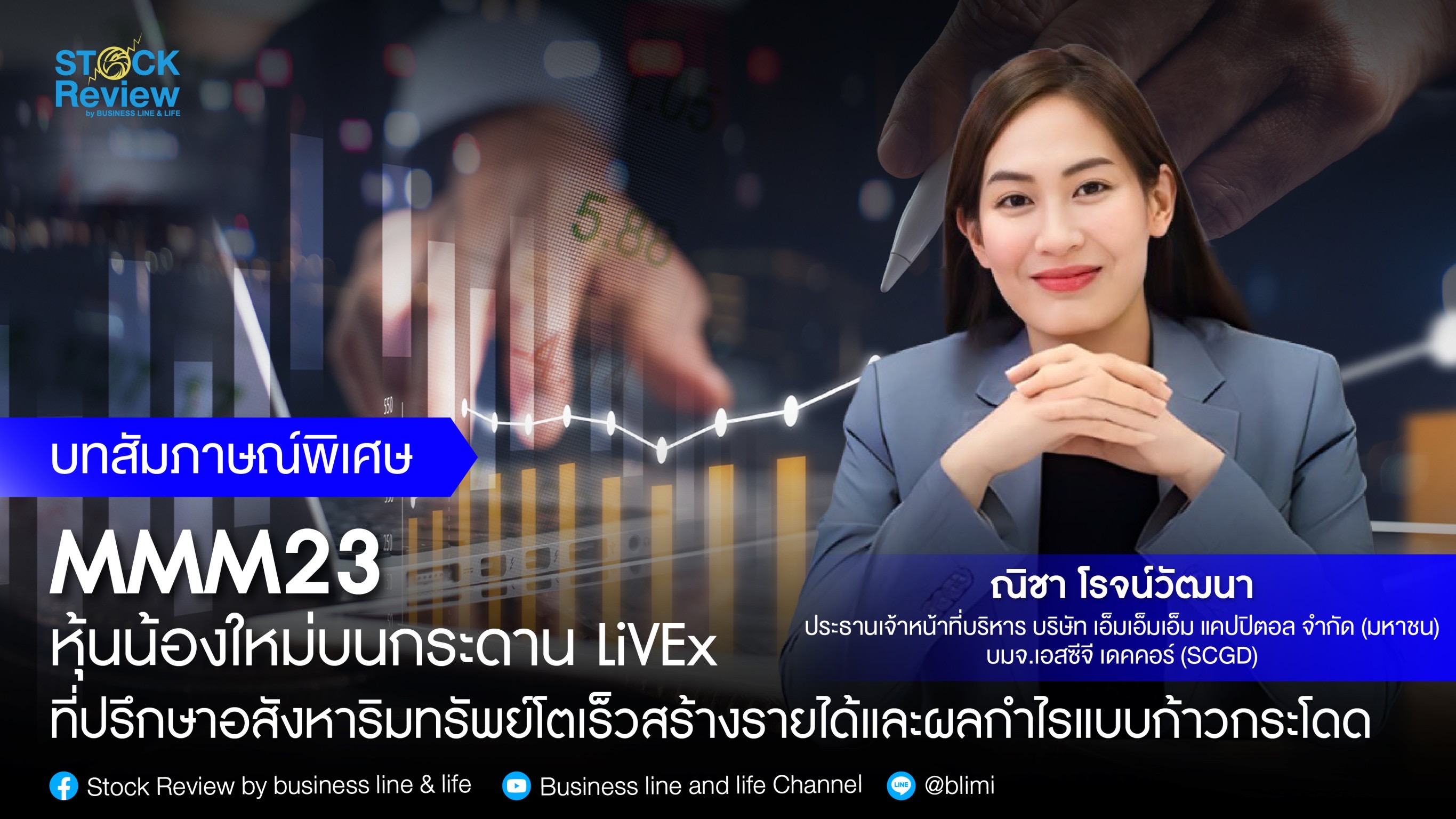 MMM23 หุ้นน้องใหม่บนกระดาน LiVEx ที่ปรึกษาอสังหาริมทรัพย์ โตเร็วสร้างรายได้และผลกำไรแบบก้าวกระโดด