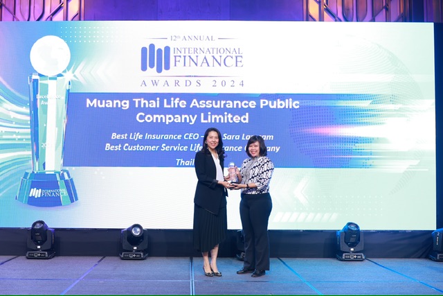 เมืองไทยประกันชีวิต คว้า 2 รางวัลใหญ่ จากเวที “International Finance Awards2024”