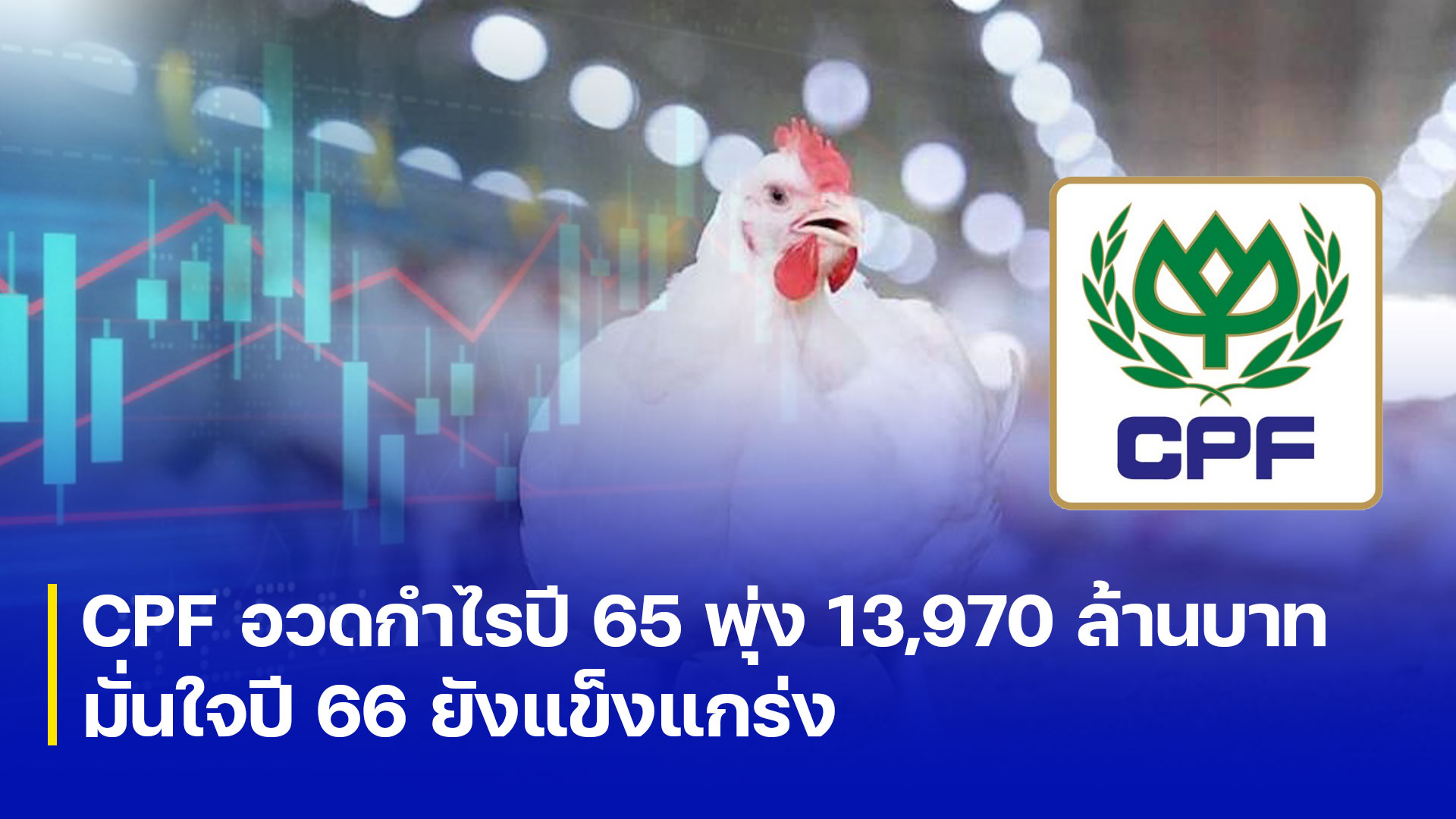 CPF อวดกำไรปี 65 พุ่ง 13,970 ล้านบาท มั่นใจปี 66 ยังแข็งแกร่ง