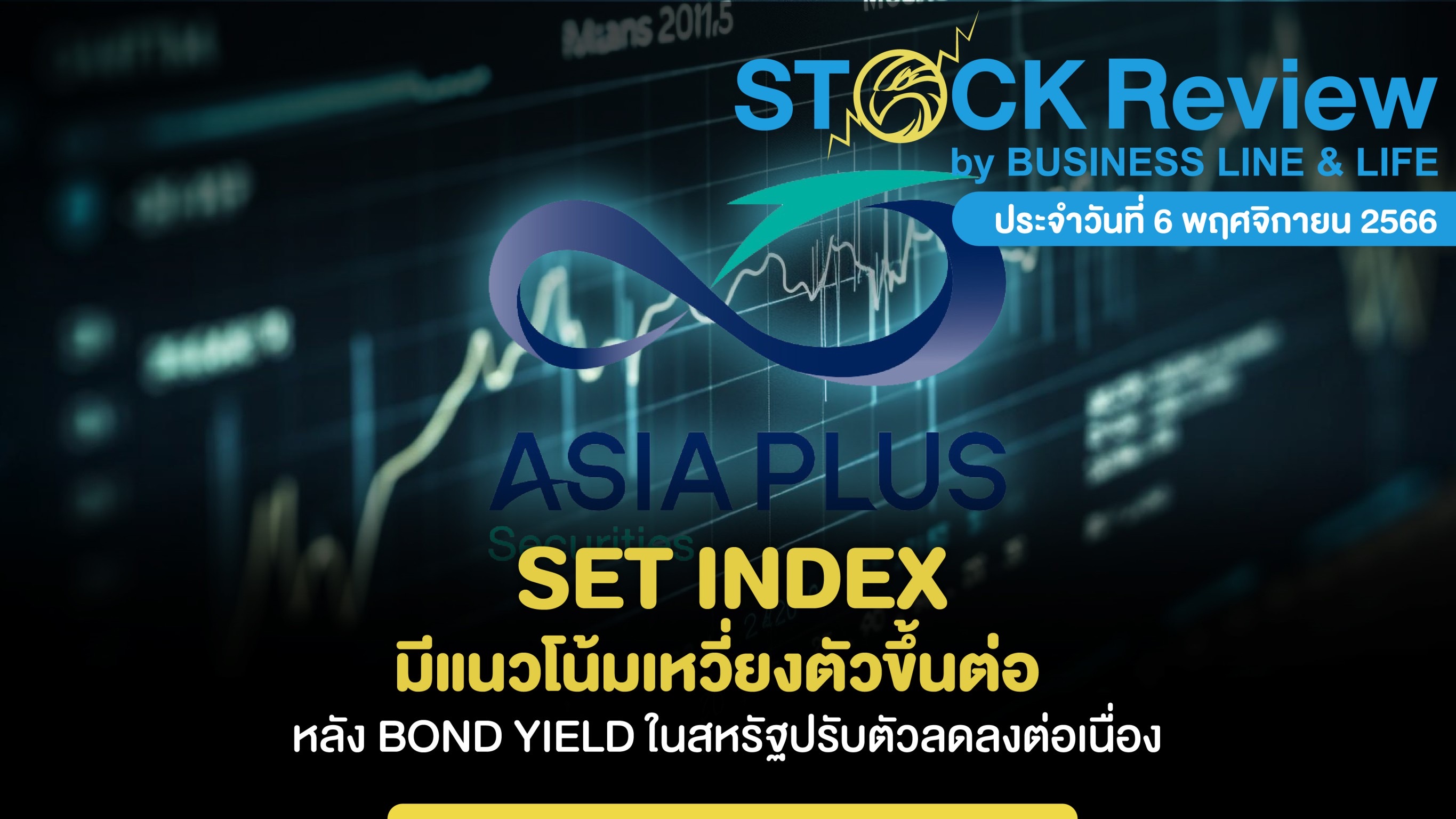 SET INDEX มีแนวโน้มเหวี่ยงตัวขึ้นต่อ หลังจาก BOND YIELD ในสหรัฐปรับตัวลดลงต่อเนื่อง