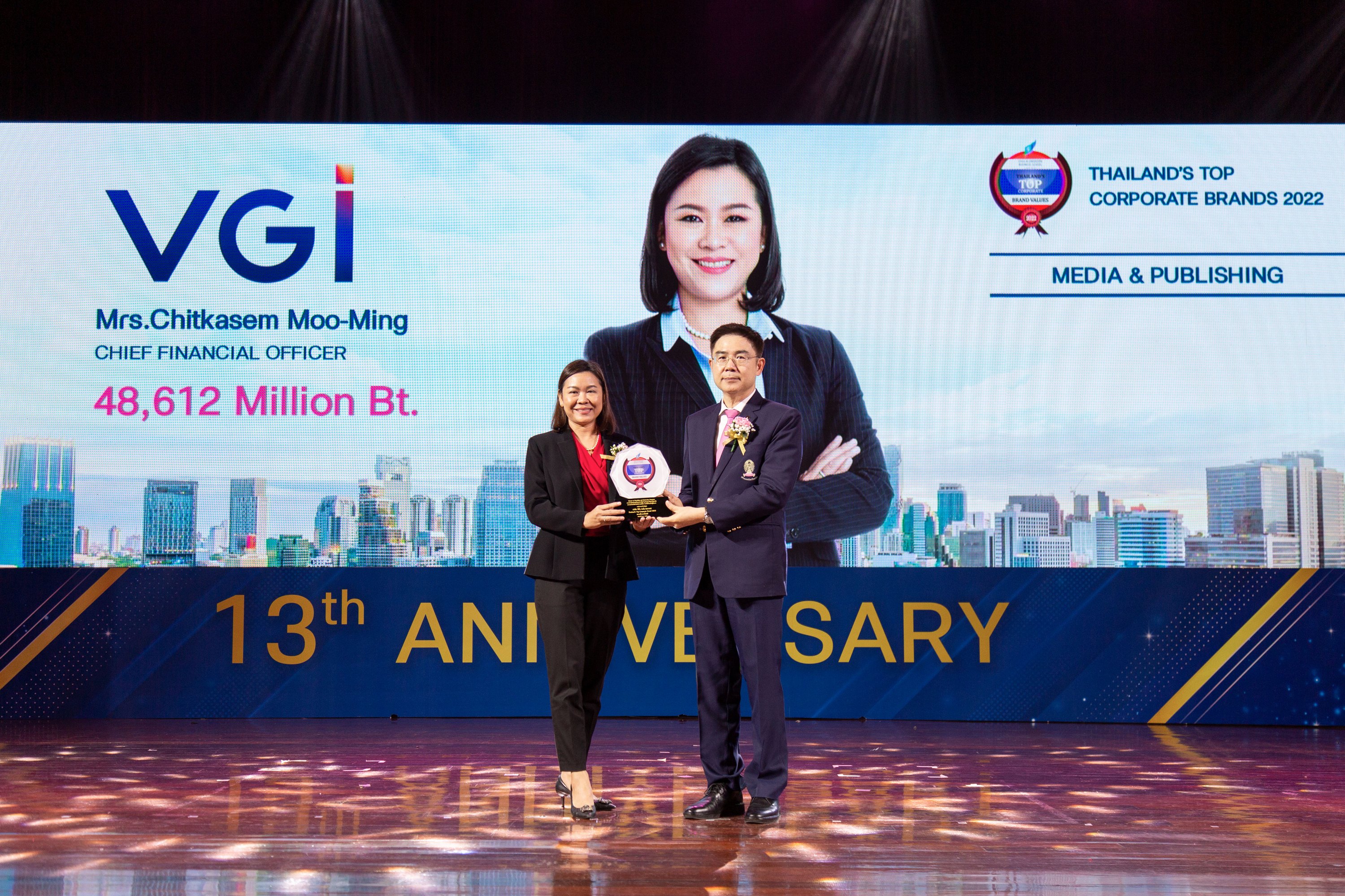 VGI คว้ารางวัล สุดยอดองค์กรที่มีมูลค่าแบรนด์สูงสุด เป็นครั้งที่ 6   จากเวที ASEAN and Thailand’s Top Corporate Brands 2022