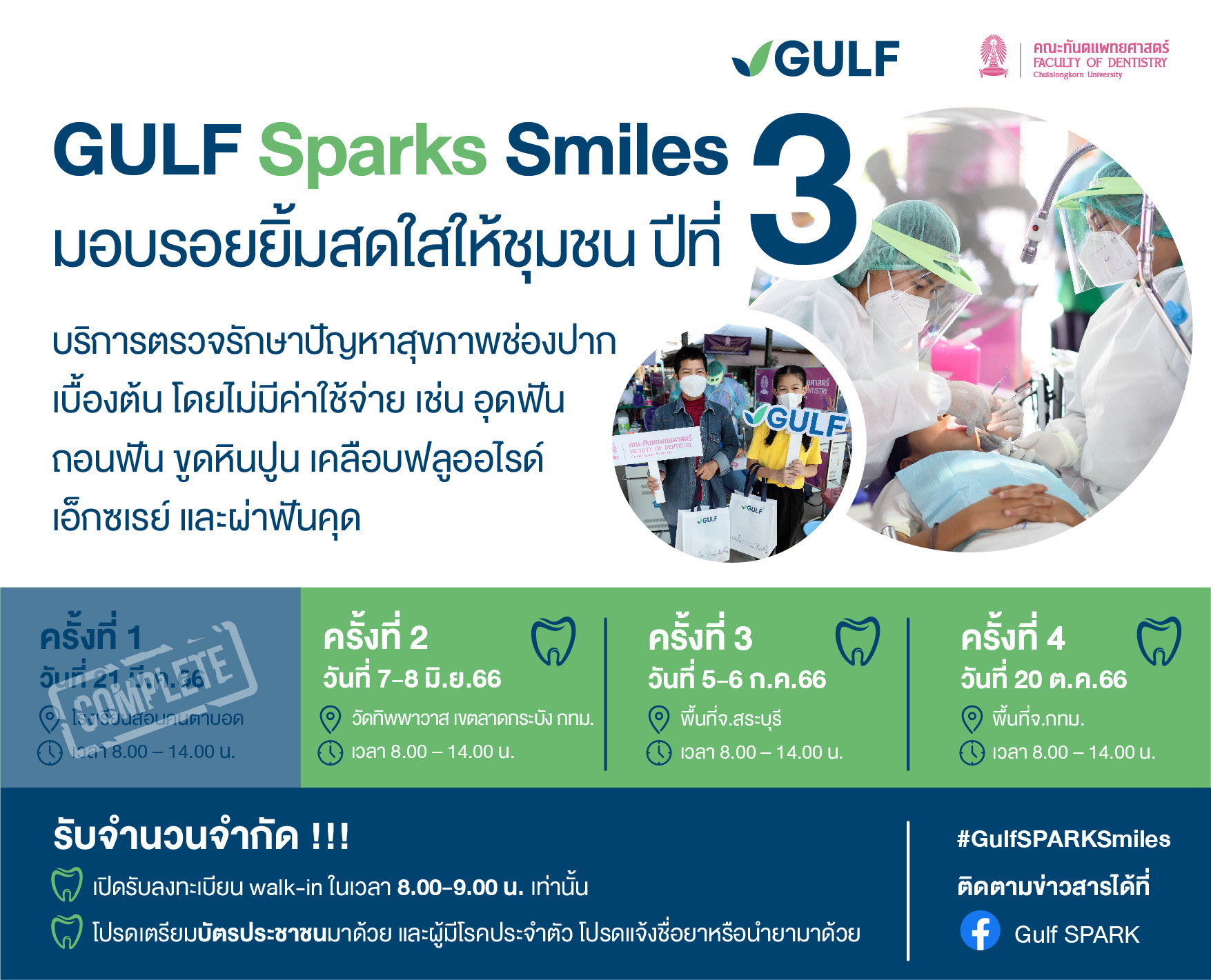 GULF Sparks Smiles มอบรอยยิ้มสดใสให้ชุมชน ปี 3 หน่วยที่ 2  พร้อมลงพื้นที่ชุมชนทิพพาวาส เขตลาดกระบัง 7-8 มิ.ย.นี้